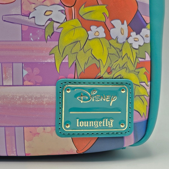 Loungefly Disney A Goofy Movie Roxanne & Max Kiss Mini Backpack Bag & Wallet Set - Picture 9 of 14